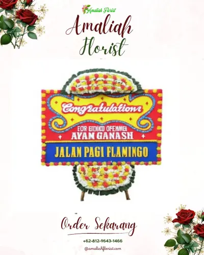 Bunga Papan Congratulation di Bengkong Indah